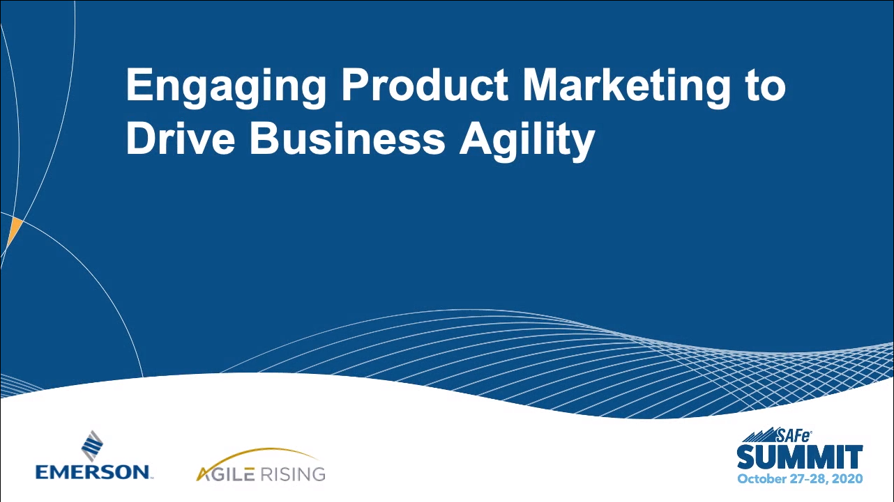 Engaging Product Marketing to Drive Business Agility